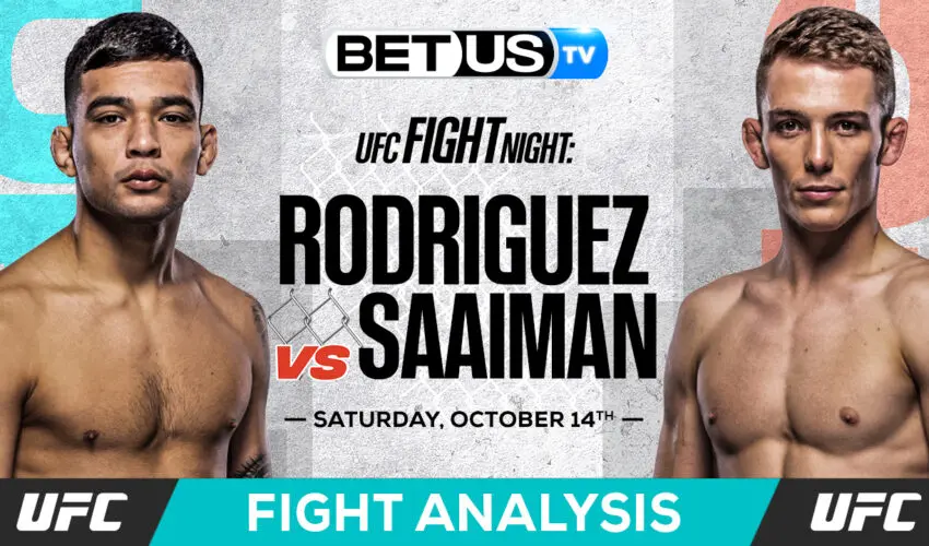 Picks & Predictions: Rodriguez vs Saaiman 10/14/2023