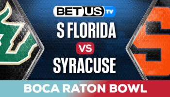 Boca Raton Bowl: USF vs Syracuse Preview & Picks 12/21/2023