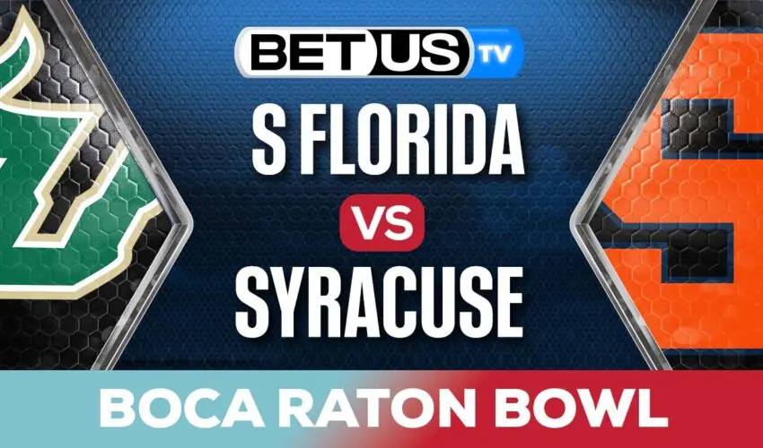 Boca Raton Bowl: USF vs Syracuse Preview & Picks 12/21/2023