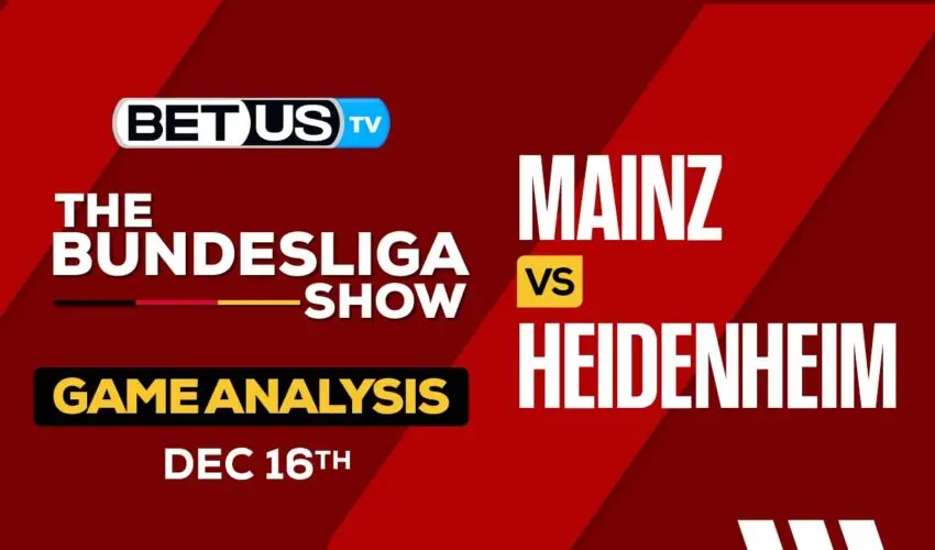 Predictions & Analysis: Mainz vs Heidenheim 12-16-2023