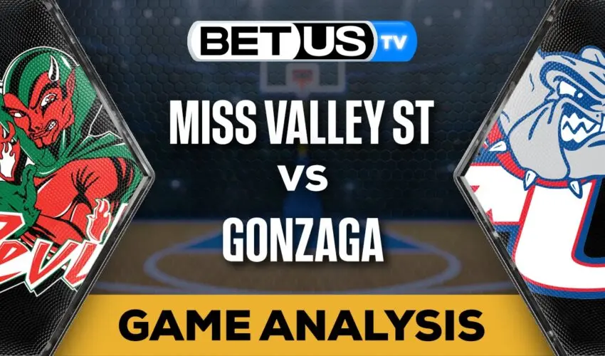 Analysis & Predictions: Miss Valley St vs Gonzaga 12/11/2023