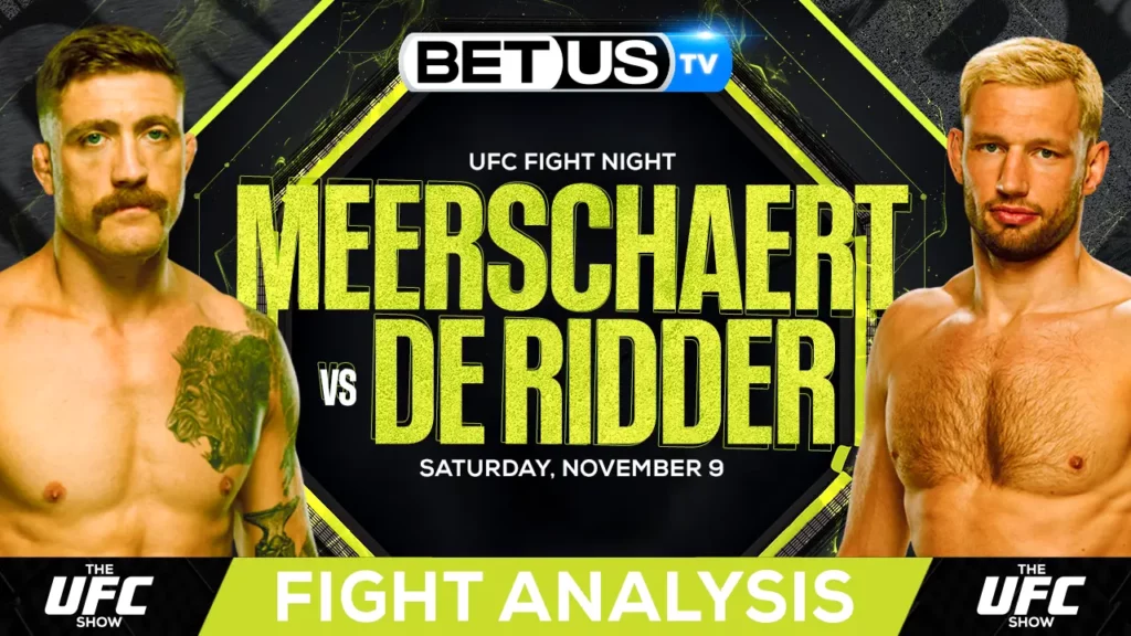 (Video) Gerald Meerschaert vs Reinier de Ridder Prediction and Analysis Nov 9, 2024